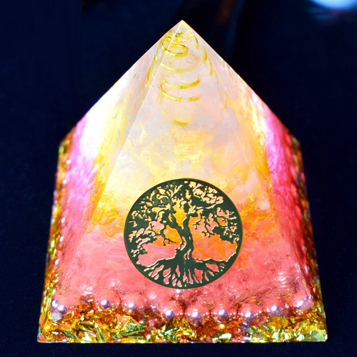 Orgonite Crystal Pyramid | EMF Protection & Positive Energy