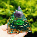 Orgonite Crystal Pyramid | EMF Protection & Positive Energy