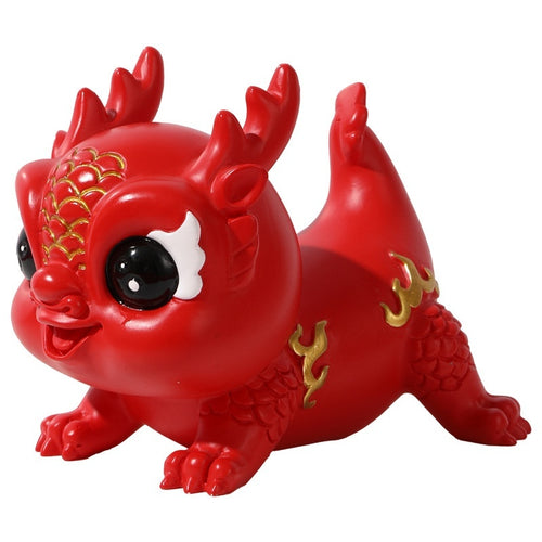 Chinese Zodiac Dragon Table Decor | Creative Home Ornament for Luck & Power