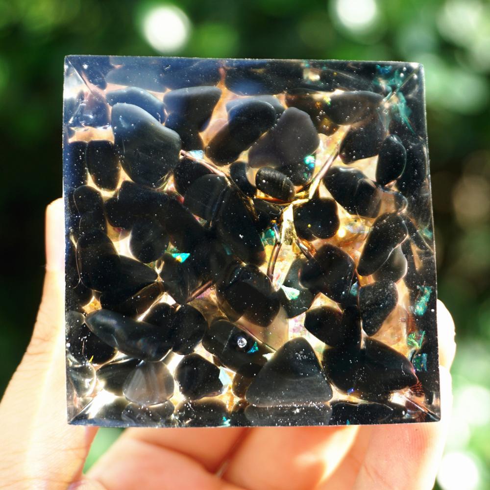 Orgonite Crystal Pyramid | EMF Protection & Positive Energy