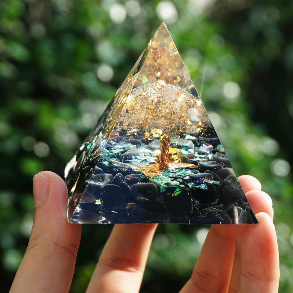 Orgonite Crystal Pyramid | EMF Protection & Positive Energy