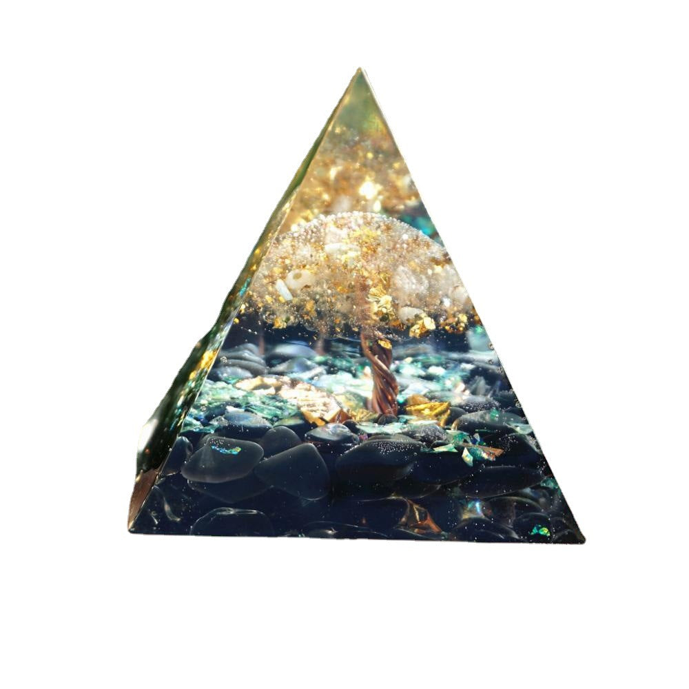 Orgonite Crystal Pyramid | EMF Protection & Positive Energy