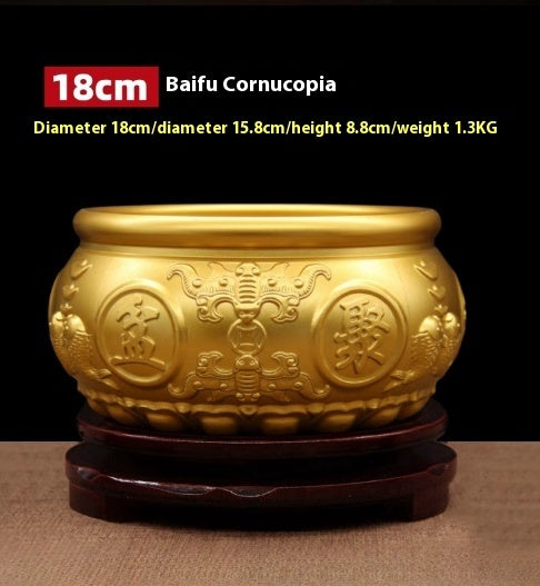 值符 Zhi Fu — The Chief Deity (DIY 聚宝盆-聚财旺财 Brass wealth bowl for Wealth accumulation)