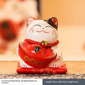 Ceramic Lucky Cat Ornament Piggy Bank | Fortune & Abundance Decor